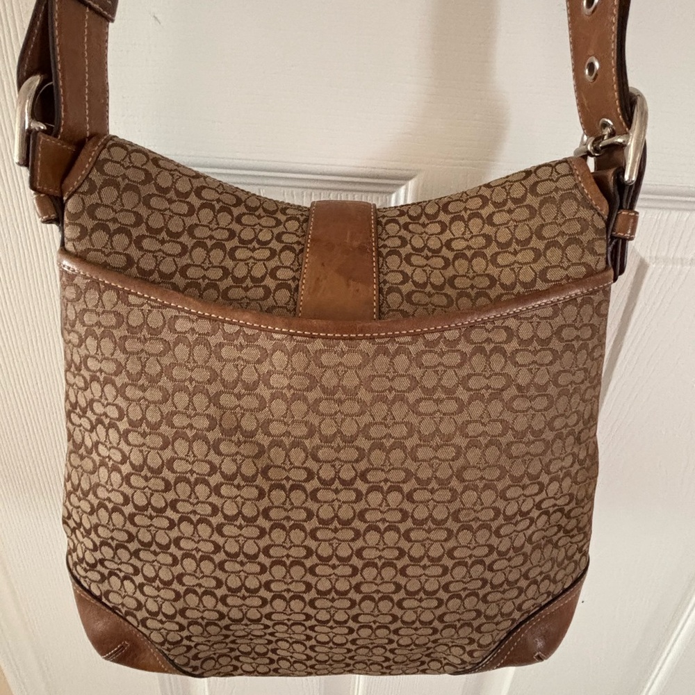 Coach VINTAGE 2004 (6376) SoHo Mini C Signature Brown/Tan Shoulder Bag VGUC - Picture 11 of 16